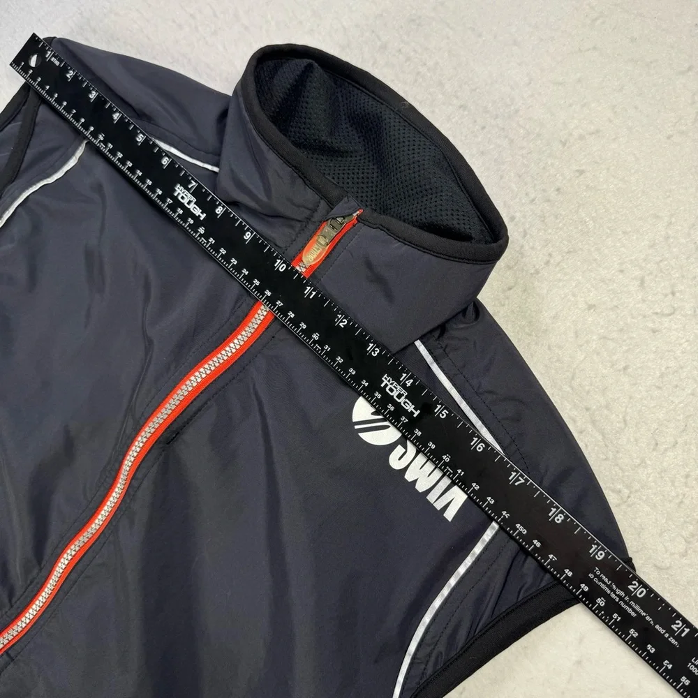 Swix‎ Men’s Small Air Mesh Back Technical Vest Black Red Full Zip